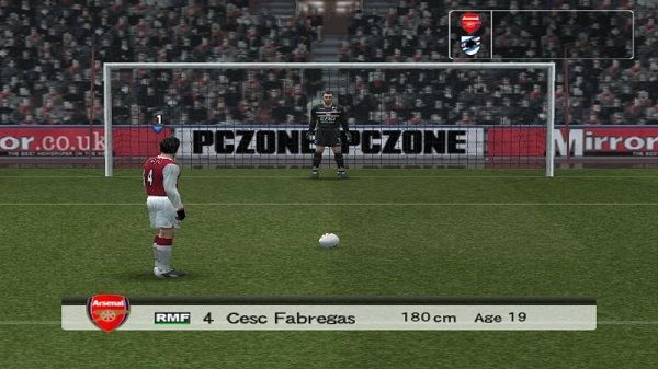 Pro Evolution Soccer 6 Screenshot 3, Compressed Video Game